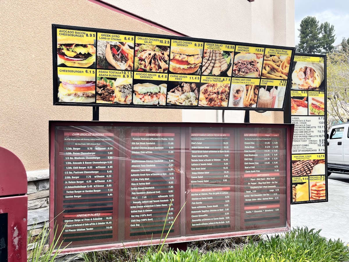 Everest Burgers Menu - Image 2