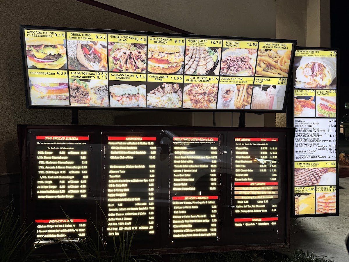 Everest Burgers Menu - Image 5